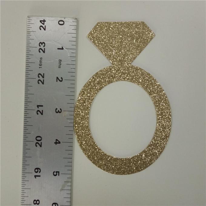 lettere della carta di scintillio di scintillio 300gsm 5" anello alto della carta di scintillio dell'oro
